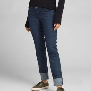 Prana Kara Jean Size 2 Indigo Blue Slim EUC